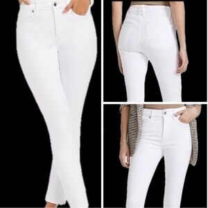 Good American Women's White Skinny Jeans